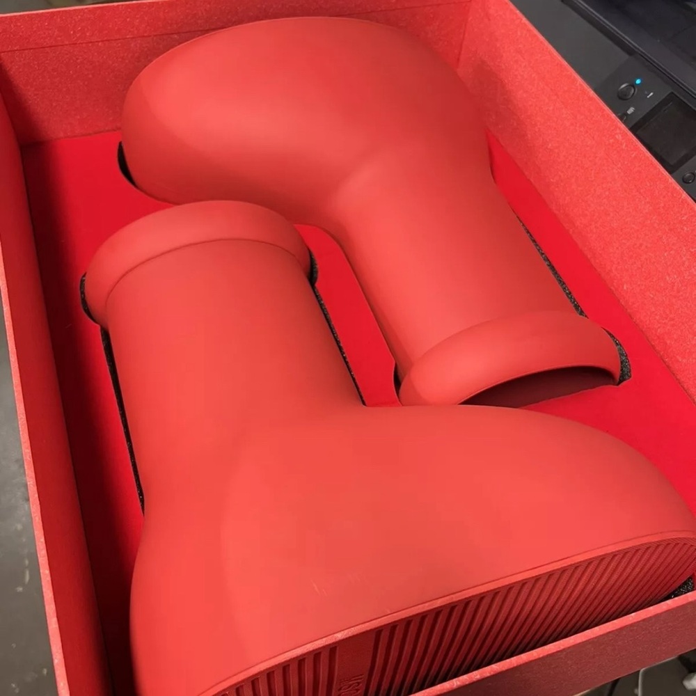 MSCHF Big Red Boots (Size 12). Wore One Time. New Box